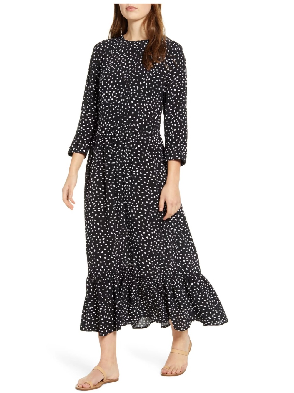 The beachlunchlounge Pia Dot Dress Sz M